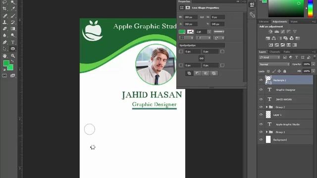 Company ID Card Design Tutorial II Photoshop CC 2018 смотреть онлайн