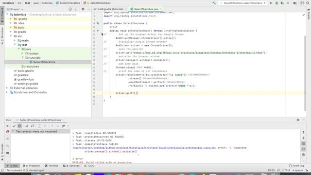 Make use of Java Streams to select a checkbox with Selenium WebDriver смотреть онлайн