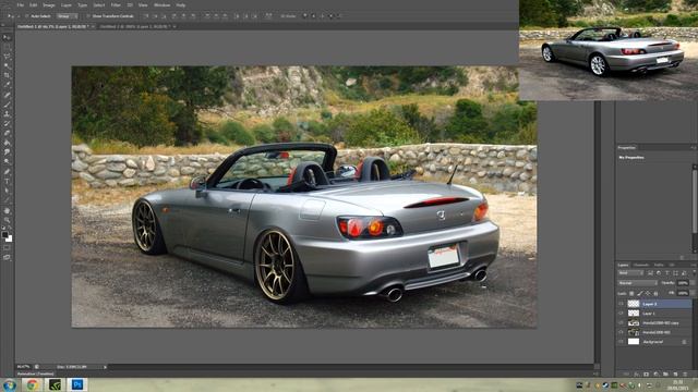 Photoshop - Modifying Cars - Honda S2000 смотреть онлайн