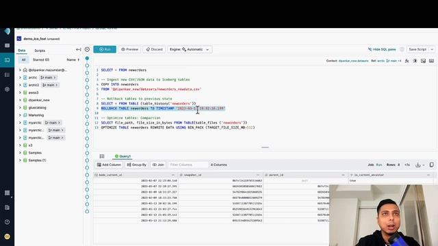 Copy Into, Rollback & Optimize for Apache Iceberg tables with Dremio Cloud смотреть онлайн