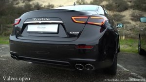 Maserati Levante S VS Maserati Ghibli S Q4 - SOUND with Open and Closed valves!