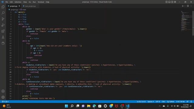 CS50 Python Final Project (Health Screenings) смотреть онлайн
