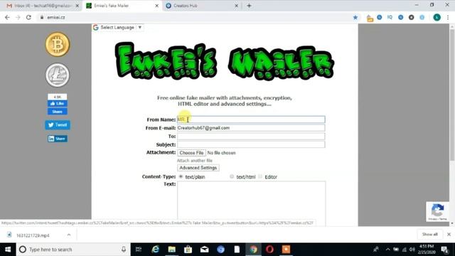 Send Fake email to Anyone || Gmail Socking Trick (GMAIL PRANK) смотреть онлайн