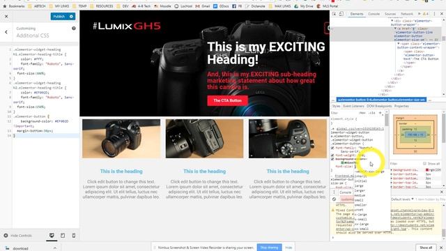 Using Custom CSS with Wordpress Builders Elementor 2018 02 21 смотреть онлайн