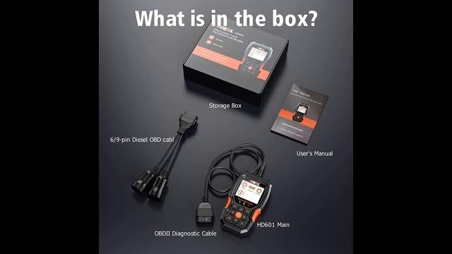 ANCEL HD601 Full System Heavy Duty Truck Scan Tool [2022 Elite Version]