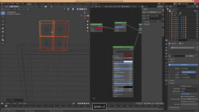 Making a Tetris animation in Blender 2.92 смотреть онлайн