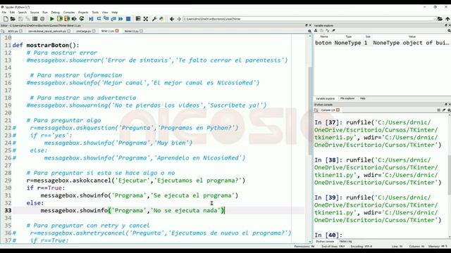 Messagebox II - 13 - TKinter en español Python смотреть онлайн