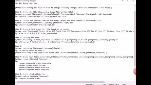 Tesseract OCR - Lesson 2: Training Tesseract for new font
