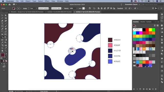 Abstract Background Memphis Style | Adobe Illustrator Tutorial смотреть онлайн