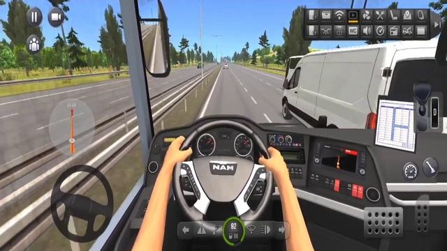 City 3D Bus Driving At Road Construction Police Stopped - Bus Simulator Ultimate - Gameplays смотреть онлайн
