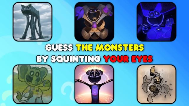 GUESS MONSTERS VOICE | Smiling Critters Characters And Poppy Playtime Chapter 3 | Catnap Monster смотреть онлайн