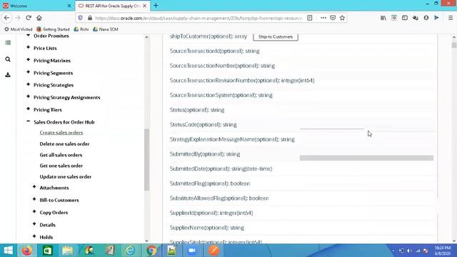 Create Sales Order Using REST API in Oracle Cloud Fusion смотреть онлайн