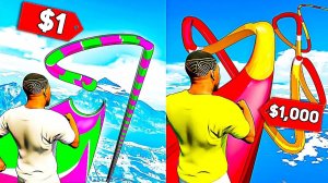 Безумный Спуск со Скользкой Горки в АКВАПАРКЕ в ГТА 5 МОДЫ! Большие горки и ОБЗОР МОДА в GTA 5 ВИДЕО