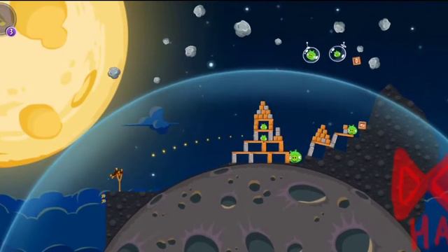 Бонусный уровень в конце|Angry Birds space #2 смотреть онлайн