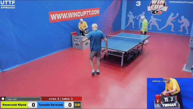 Киевский Юрий 3-1 Трещёв Евгений Турнир Восток 3 WIN CUP 17.06.21 ПрямаяТрансляция Зал3