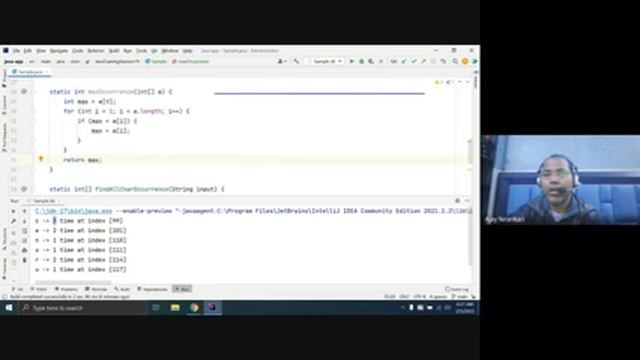 Java Training Session 19 Get max occurrence character wise string, using Array Data Structure смотреть онлайн