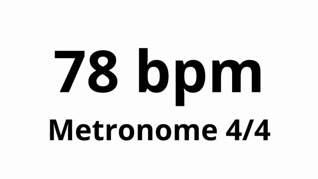 78 bpm tempo ' metronome ' 4/4 смотреть онлайн