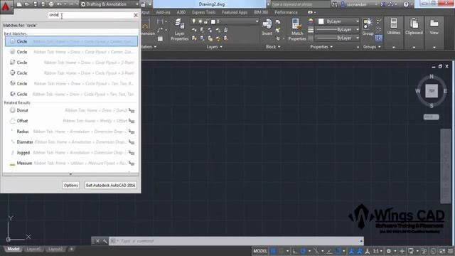 Autocad | ribbon,workspace,help and search command смотреть онлайн
