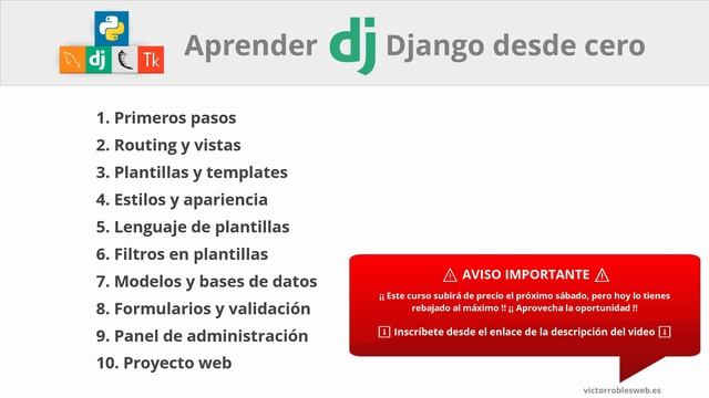 Curso de Django 3 en Español - Desde cero hasta profesional смотреть онлайн