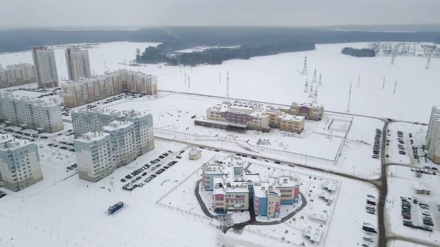 Пролет над микрорайоном Вишневец за 3 минуты. смотреть онлайн