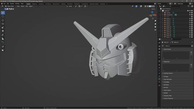 Gundam 3D, Plasticity hard surface tutorial introduction - Final render in Blender смотреть онлайн