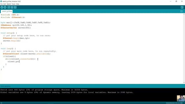 Arduino UNO - Web Server Showing Analog Input with Ethernet Shield W5100 смотреть онлайн