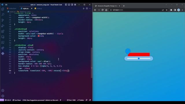 Awesome Range Slider Design #html #css #javascript смотреть онлайн