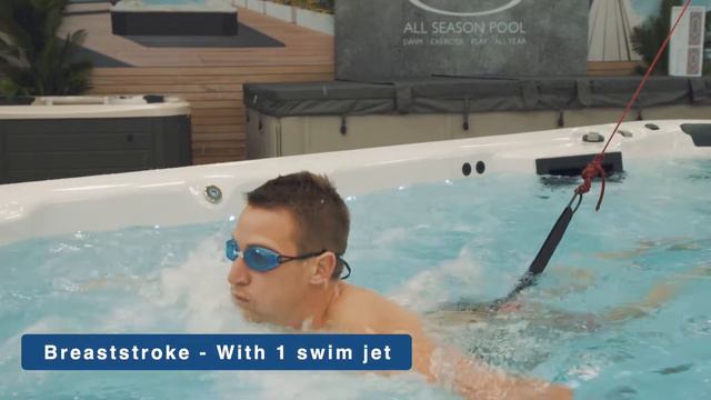 Testing out a swim fitness tether for the first time смотреть онлайн