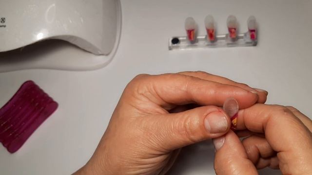 *384*Гелевые Типсы с Дизайном Делаю Сама Заранее/I Make Gel Tips With Design Myself In Advance.