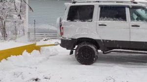 Снежный отвал на фаркоп