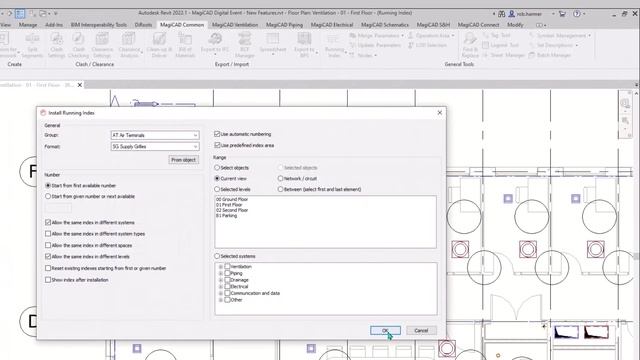 MagiCAD for Revit – Running Index Customisation (Common Tools) смотреть онлайн