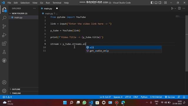 part-1, YouTube Video Downloader using Python GUI Project?| #Pythonproject #pytube #letscodebrain смотреть онлайн