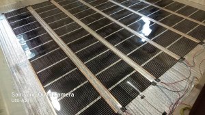 Монтаж электрического инфракрасного теплого пола в каркасном доме 6х6 м, своими руками