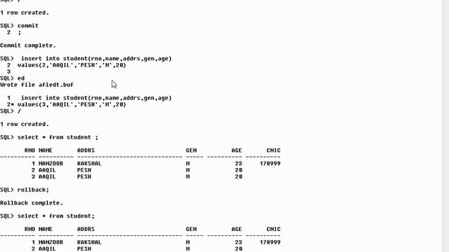 sql lecture 7 table creation Screen Stream смотреть онлайн