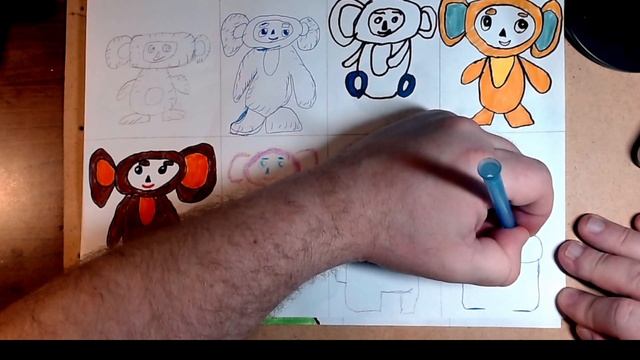 How to draw Among As step by step easily draw Among As with a pen (2) смотреть онлайн