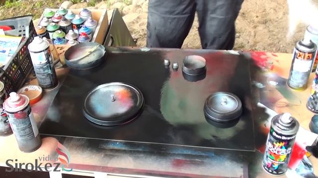 Резекне. Фестиваль "SEVEN HILLS FEST" . Spray ART смотреть онлайн