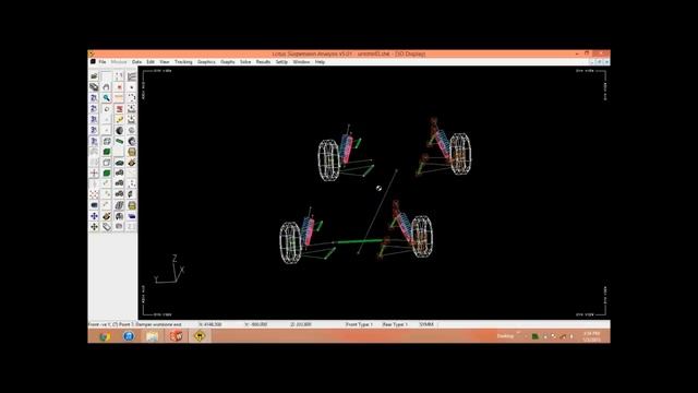 Suspension Analyzer In LOTUS ( Full Tutorial)- Supra, Baja, Efficycle And Gokart