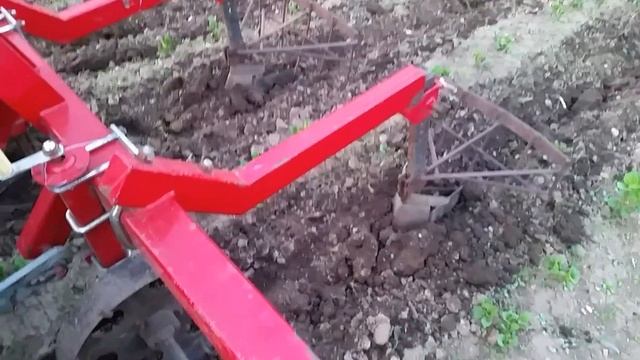 Минитрактор прополка  рыхление картофеля  кукурузы !