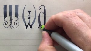 Вязь славянская. Приёмы простого декорирования буквы древнеславянского алфавита.