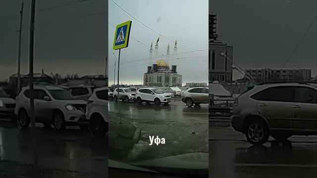 С одного из минаретов мечети Ар-Рахим ветер снес купол. Уфа. смотреть онлайн