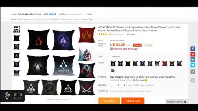 САМЫЕ ТОПОВЫЕ ТОВАРЫ С ALIEXPRESS ДЛЯ ПОКЛОННИКОВ ASSASIN'S CREED смотреть онлайн