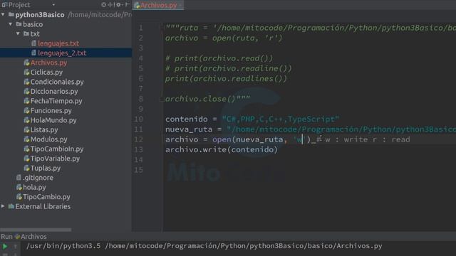 Python 3 Tutorial - 10 Lectura y Escritura de Archivos смотреть онлайн