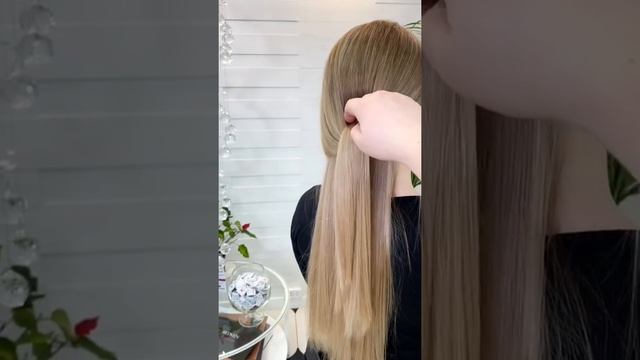 Блонд на длинных волосах