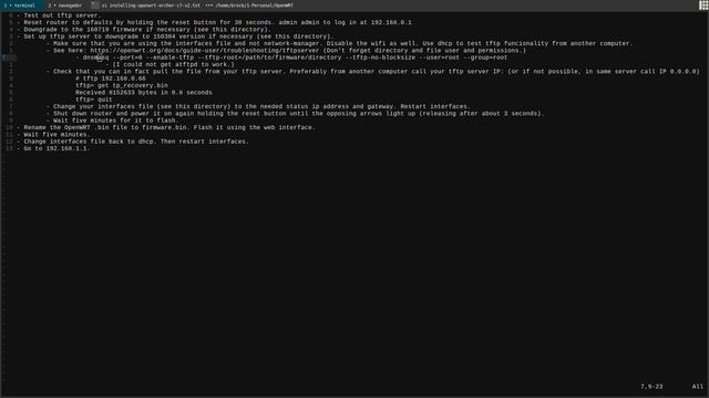 Installing OpenWRT from Debian - TFTP - TP Link Archer C7 v2 смотреть онлайн