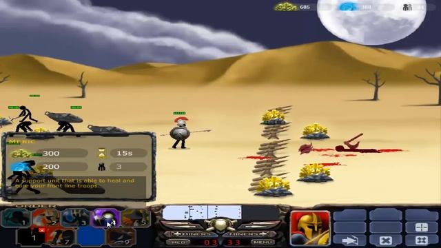Stick War 2 Gameplay: Eighth battle [HD] Jugger Knights смотреть онлайн
