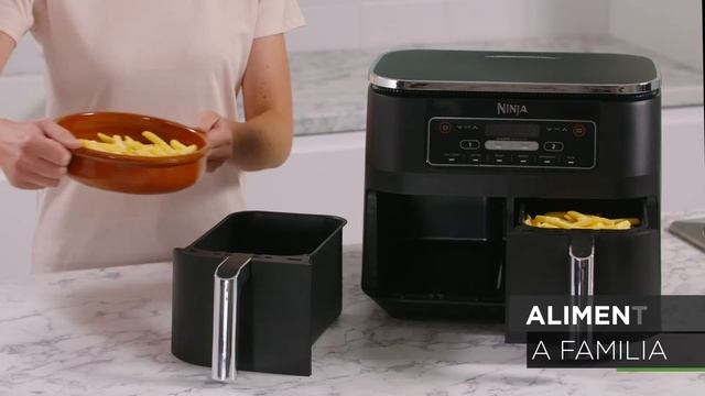 Freidora de aire Ninja 6 en 1 con compartimento doble (7,6 L) | AF300EU смотреть онлайн