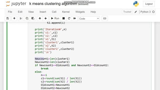 k means clustering algorithm (Python) смотреть онлайн