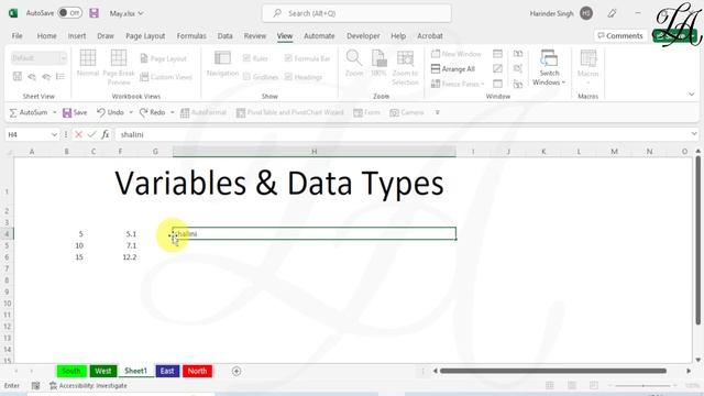 What is Variable and Data Types in Excel VBA in Hindi | Excel VBA | Introduction to variable смотреть онлайн