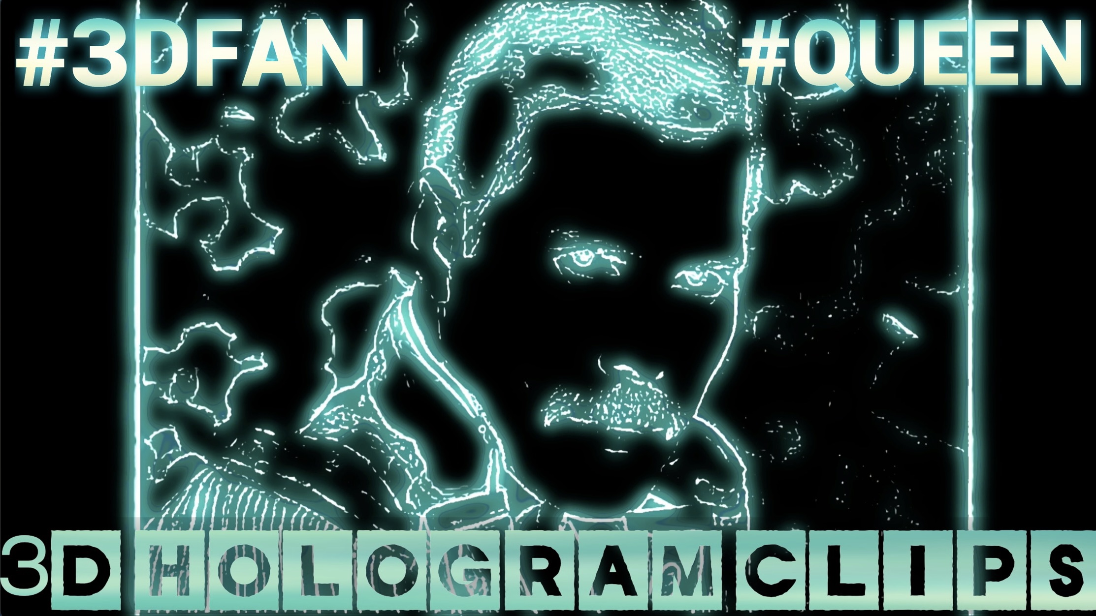 Queen. 3D голограмма. для 3D вентилятора. #3dhologramfan #hologram #3dhologram #голограмма