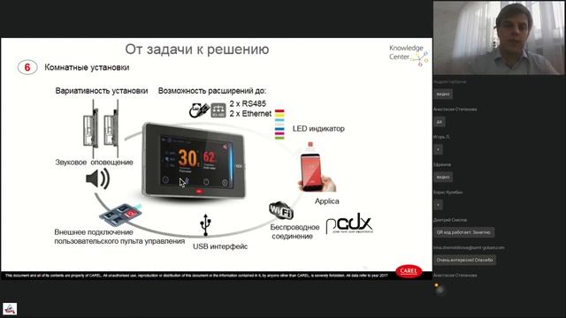 Онлайн-форум АВОК: Уникальные технологии автоматизации CAREL для конечных потребителей смотреть онлайн